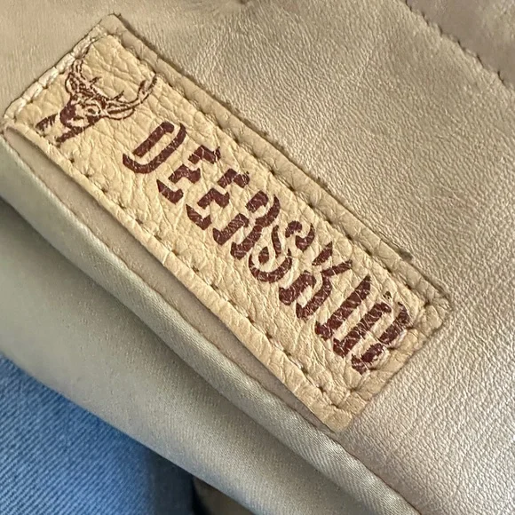 Vintage 1950 Western Fringed Deerskin Leather  Coat Size 8  Berlin Wisconsin - Picture 3 of 16